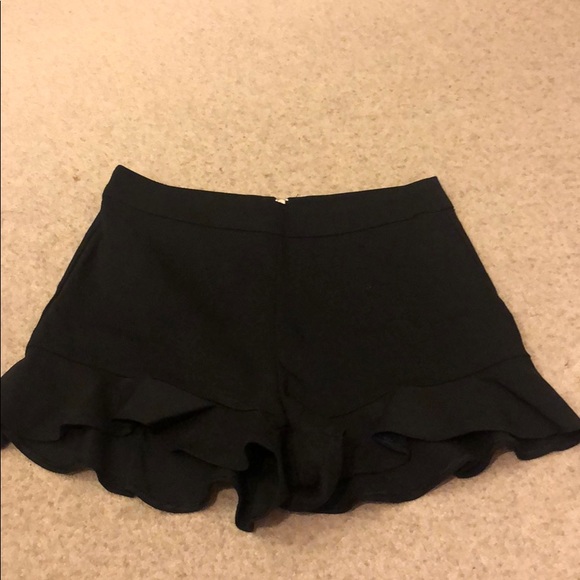 Zara | Shorts | Zara Black Ruffle 